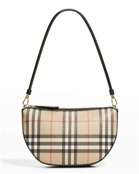 burberry black olympia small shoulder bag|burberry olympia check shoulder bag.